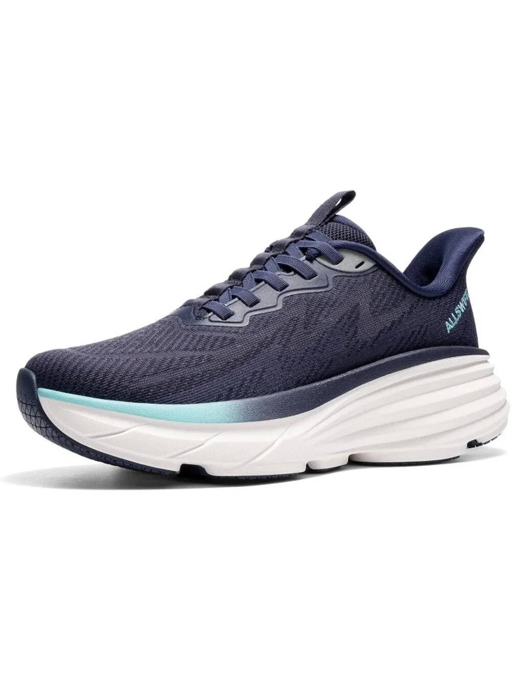 Women's Blue Walking Shoes Slip On Pull On Round Toe Athletic Tennis Sneakers